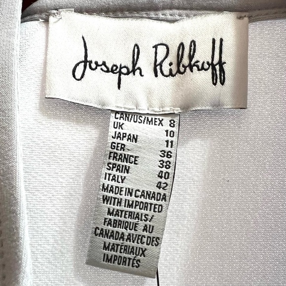 Joseph Ribkoff NWT Gray Frost Sparkle Open Front Long Sleeve Blazer Jacket 8 - Picture 13 of 14